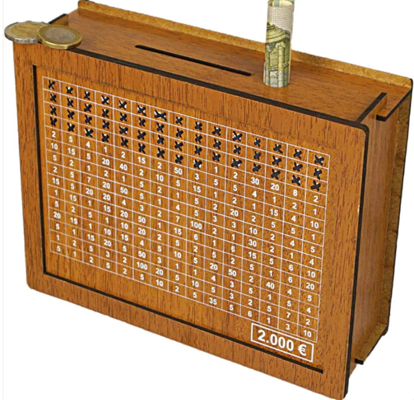 Wooden Piggy Bank for Home Gadgets and Gizmos