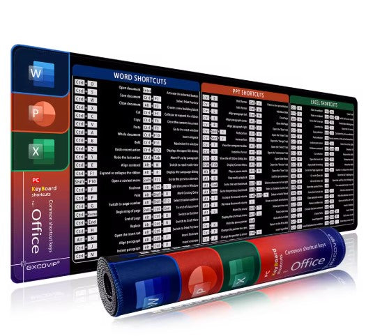 Shortcut Key MS Office Mouse Pad Gadgets and Gizmos