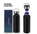UV sterilizing stainless steel water bottle with built-in purification technology