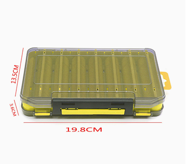 Durable Dual-Sided Fishing Tackle Box Gadgets and Gizmos