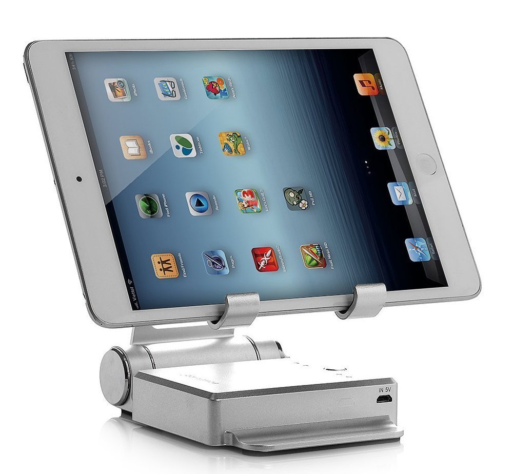 Podium Style Stand With Extended Battery Up To 200% For iPad, iPhone And Other Smart Gadgets Gadgets and Gizmos