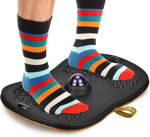 BalancePro Wobble Board with Massage Ball - Office Comfort Mat Gadgets and Gizmos