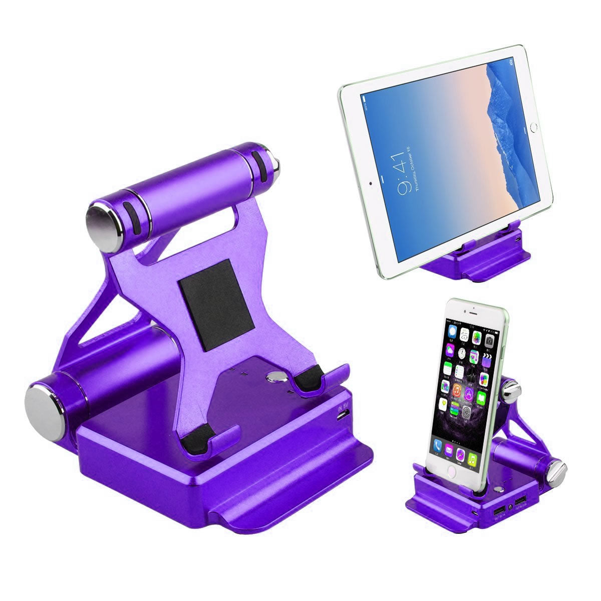 Podium Style Stand With Extended Battery Up To 200% For iPad, iPhone And Other Smart Gadgets Gadgets and Gizmos
