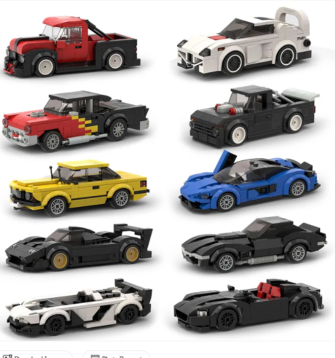 Kids Sports Car Building Set Gadgets and Gizmos