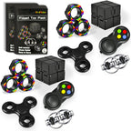 Dr.Kbder 5 Fidget Tools Set - Cube, Rings and Pad for Focus Gadgets and Gizmos