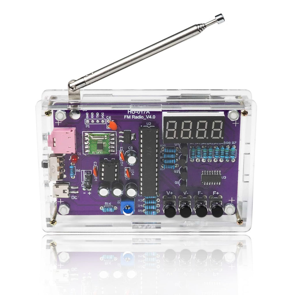 FM Radio Kit Soldering Practice Kit DIY Electronic Kits Radio DIY Kit Digital DIY Soldering Project Kit ISolderStore Gadgets and Gizmos