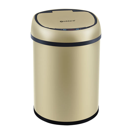 Auto-sense touchless trash bin with motion sensor lid for modern homes