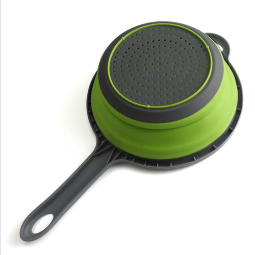 Collapsible Silicone Colander with Handles - Kitchen Gadget Gadgets and Gizmos
