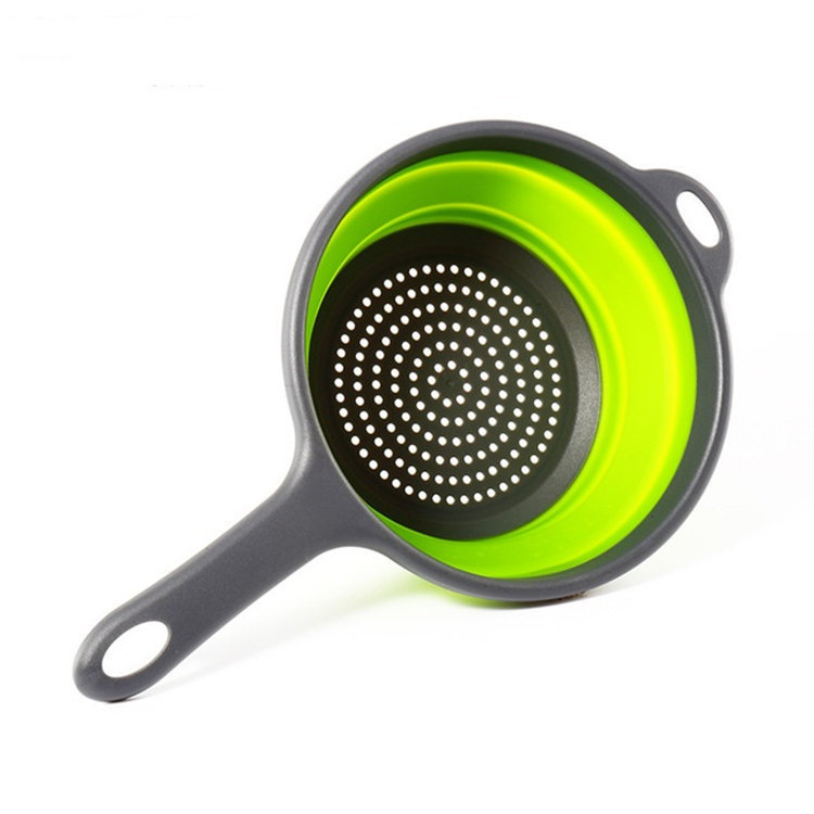 Collapsible Silicone Colander with Handles - Kitchen Gadget Gadgets and Gizmos