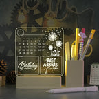 LED Glow Acrylic Memo Calendar Gadgets and Gizmos
