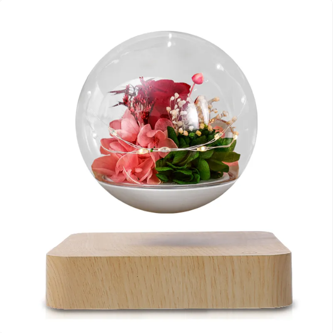 Home Desk Decoration Magnetic Levitation Perpetual Flower Ornament Gadgets and Gizmos
