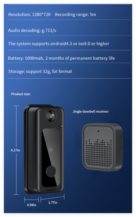 Home Wireless Smart WiFi Doorbell Gadgets and Gizmos