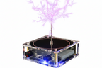 TeslaTune Bluetooth music arc tool with glowing electric arc synced to sound