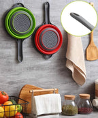 Collapsible Silicone Colander with Handles - Kitchen Gadget Gadgets and Gizmos