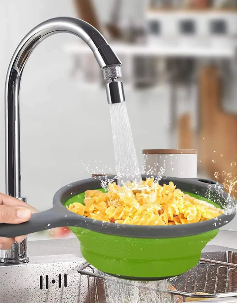 Collapsible Silicone Colander with Handles - Kitchen Gadget Gadgets and Gizmos