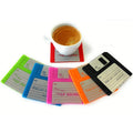 Floppy Disk Coaster Video Game Memorabilia Nerd Office Set of 6 Floppy Disk Decor Computer Geek Gifts Gifts for Geeks and Nerds Cool Office Gadgets Nerdy Gifts for Men Programmer Mug Party Coasters Gadgets and Gizmos