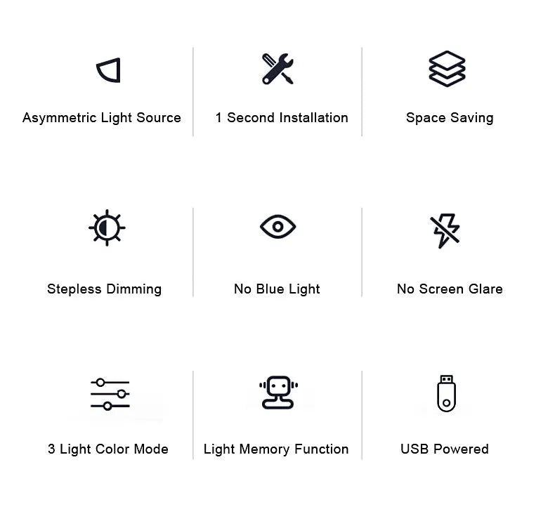 Asymmetric Office Eye Protection Screen Light Gadgets and Gizmos