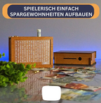 Wooden Piggy Bank for Home Gadgets and Gizmos