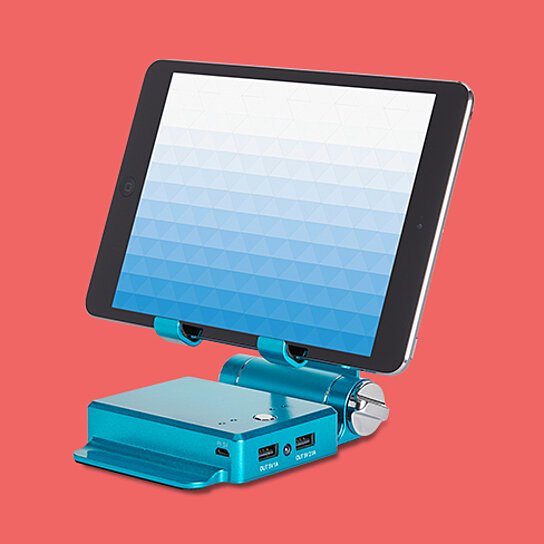 Podium Style Stand With Extended Battery Up To 200% For iPad, iPhone And Other Smart Gadgets Gadgets and Gizmos